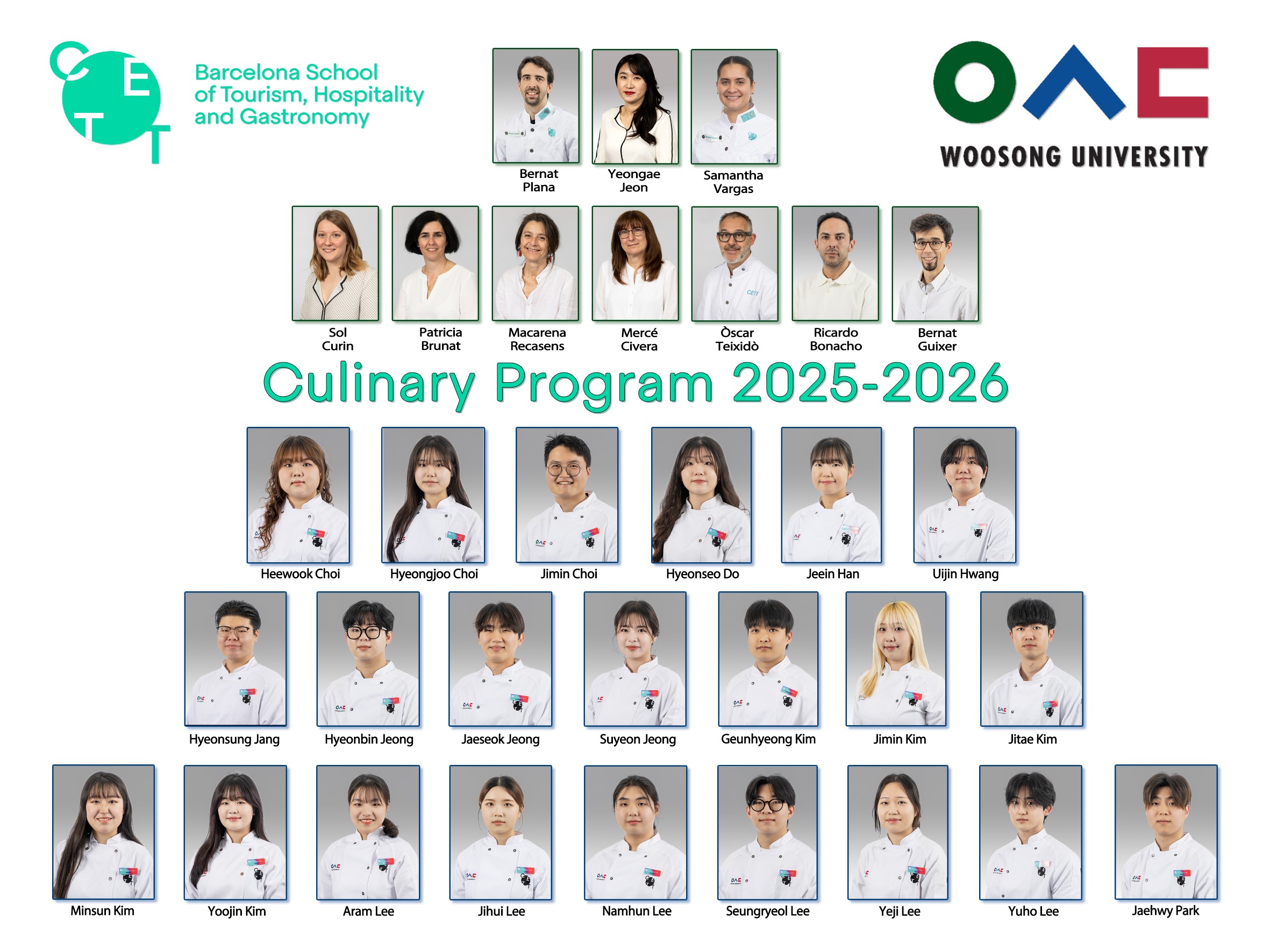 CETT-UB 컬리너리 13기 졸업식 안내